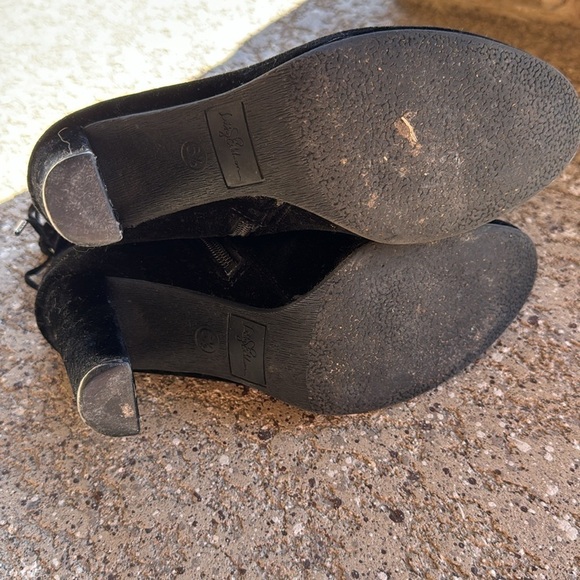 Libby Edelman black velvet bootie size 6.5 - Picture 7 of 10